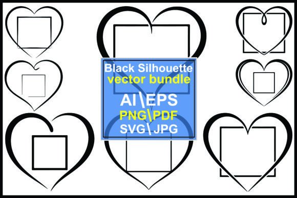 Black Heart Frames: Graphics & Illustrations