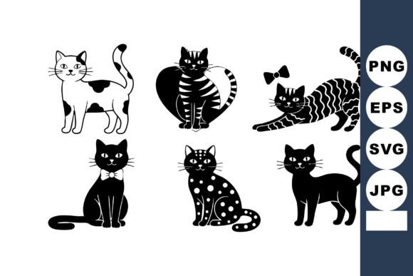 Cat Vector Icons for Blog Graphics