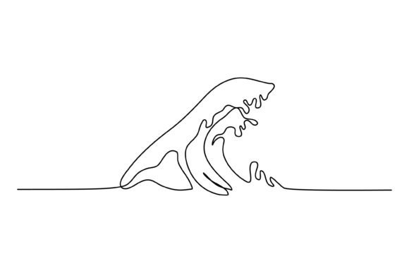 Continuous Line Waves: Graphics & Illustrations