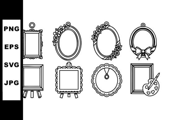 Elegant Vintage Picture Fr Graphics & Illustrations