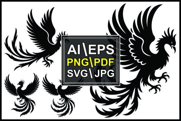 Phoenix Silhouettes: Graphics & Illustrations