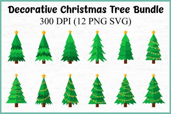 Review: Christmas Tree Vector SVG Clipart Bundle