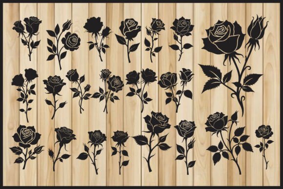 Review: Elegant Rose Flower Silhouette Bundle