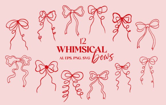 Reviewing the Whimsical Bows Clipart Set for Embroidery