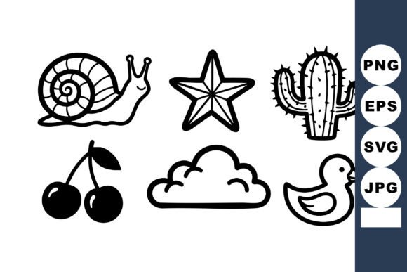 Snail Star Cactus Graphics & Illustrations Review