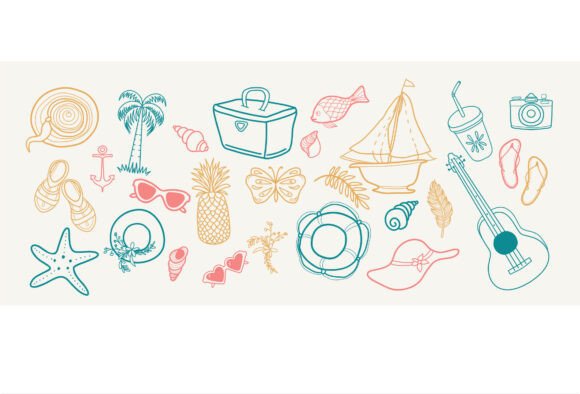 Summer Doodles: Graphics and Illustrations