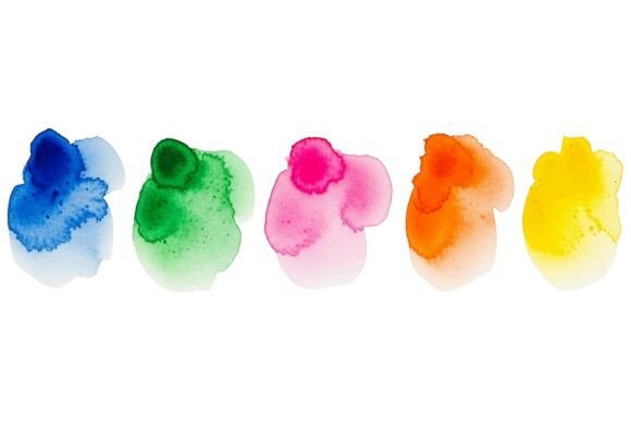 Watercolor Color Splash Collection: Graphics & Illustrations